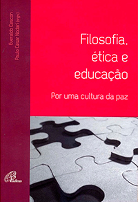 Capa do livro "Filosofia, ética e educação – Por uma cultura de paz"