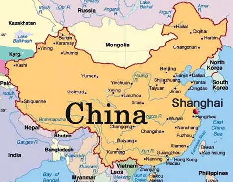 mapa china