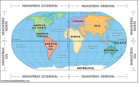 linhas imaginárias geográficas