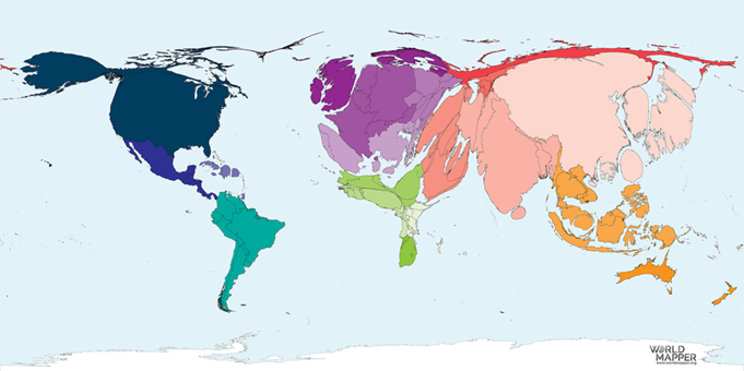 anamorfose geográfica