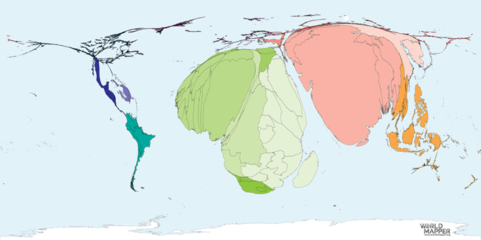 anamorfose geografica