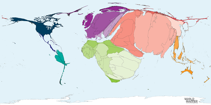 anamorfose geografica