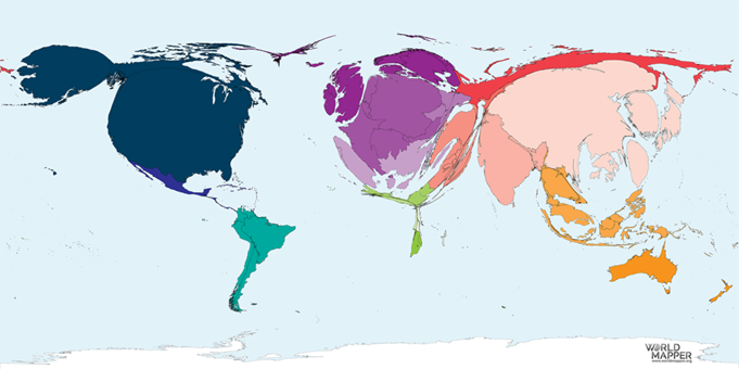 anamorfose geografica
