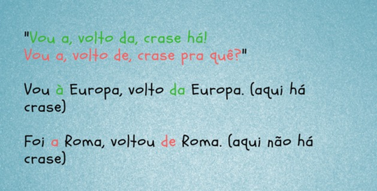 uso da crase países e cidades