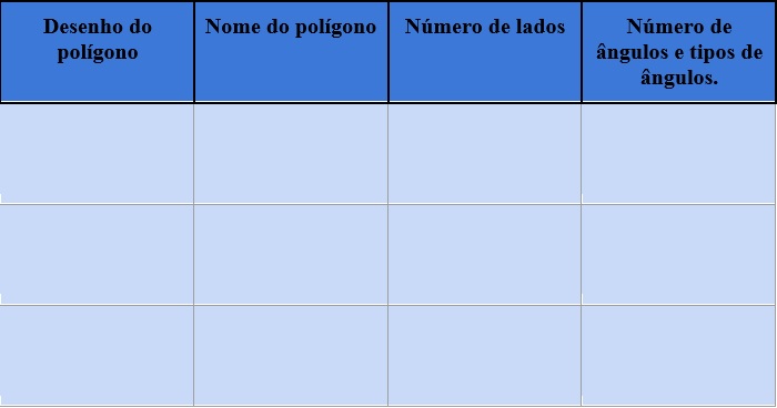 tabela de exercício