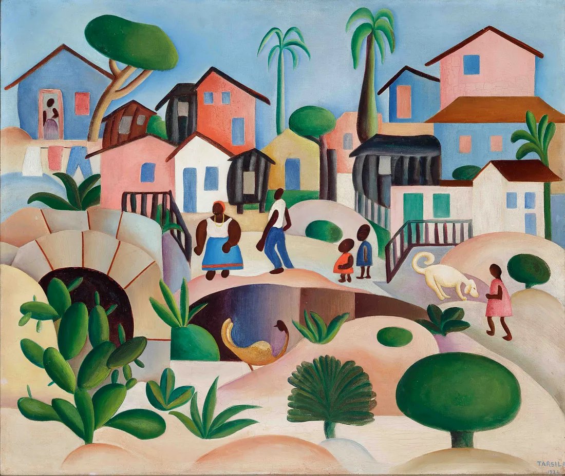 quadro-morro-da-favela-tarsila-do-amaral