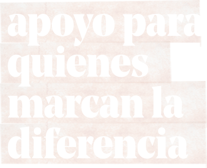apoio para quem faz a diferença