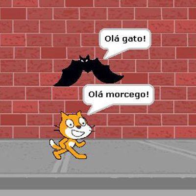 Scratch gato e morcego